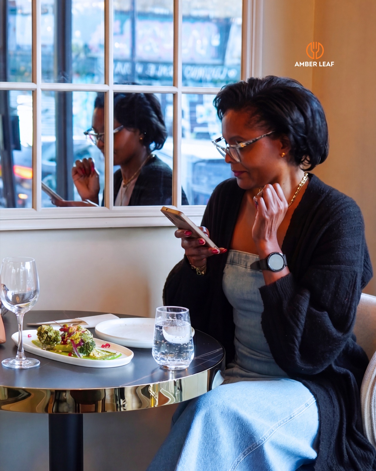 Dining at Amber Leaf London